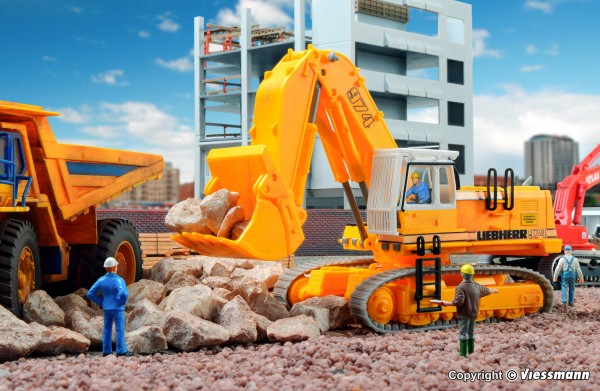 Kibri 11272 - H0 - LIEBHERR Bagger 974, L 15,0 x B 5,0 x H 8,0 cm