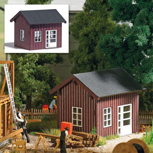 Busch 1554 - H0 - Kleine Werkstatt, 59 x 50 x 50 mm