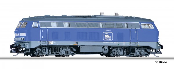 Tillig 04704 - TT - Diesellokomotive BR 218 der Eisenbahn-Bau- und Betriebsgesellschaft Pressnitztal