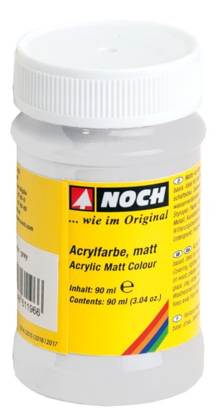Noch 61190 - Acrylfarbe matt weiß, 90 ml