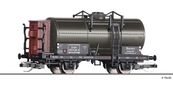 Tillig 95779 - TT - Kesselwagen "Ölverein 4 Dresden", eingestellt bei der DRG