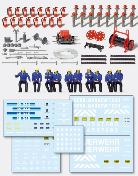 Preiser 31010 - H0 - Feuerwehr-Set