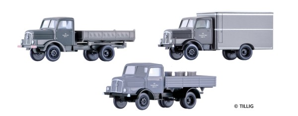 Tillig 502609 - TT-Club - LKW-Set "VEB Eisenwerke West", Ep.III