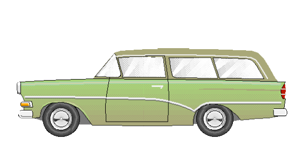 Gabor 13131104 - TT - Opel P1 Caravan resedagrün