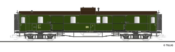 Tillig 12060 - TT - Packwagen Pw4ü der DR, Ep. III