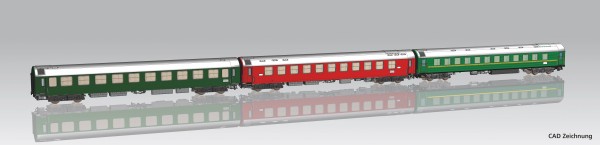 Piko 58245 - H0 - 3tlg. Personenwg.-Set D 244 Brest Köln #2 DR IV