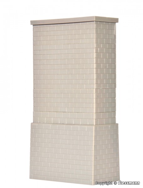 Kibri 39752 - H0 - Universal Brücken-Mittelpfeiler gemauert, L 7,2 x B 3,3 – 3,8 x H 2,2 – 16,6 cm