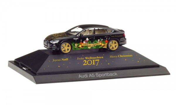 Herpa 102117 - H0 - Audi A5 Sportback "Herpa Weihnachten 2017", ***Auslaufartikel***