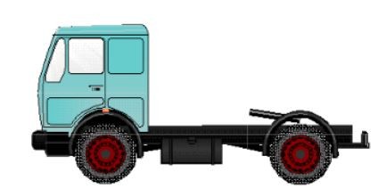 Gabor 13 3407 03 - TT - MB 1632 Sattelzugmaschine blau / schwarz