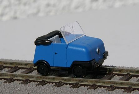 Kres 70700 - H0 - Gleiskraftrad GKR Typ 1 "Schienentrabi" blau offen