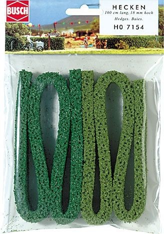 Busch 7154 - H0/TT - Strukturmoos-Hecke, 1 m, 18 mm