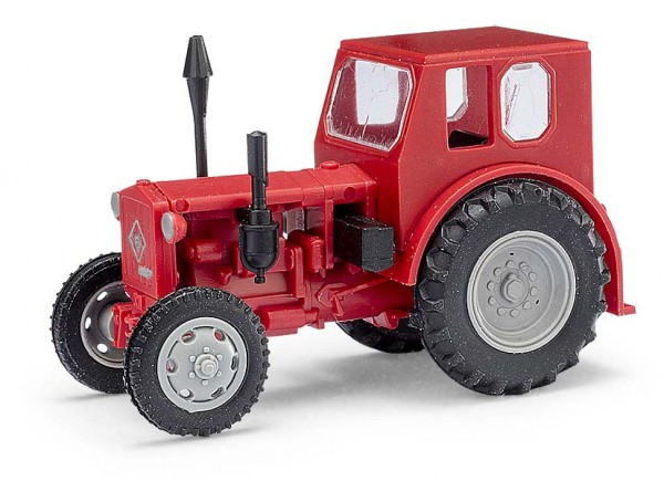 Busch 210006403 - H0 - Traktor Pionier, Rot/graue Felgen