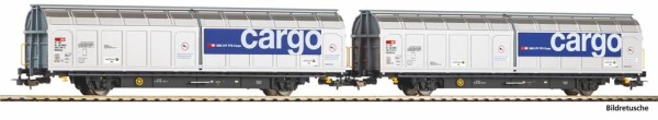 Piko 28309 - H0 - 2er Set Schiebewandwagen Hbbillnss CH-SBB C/Railcare VI