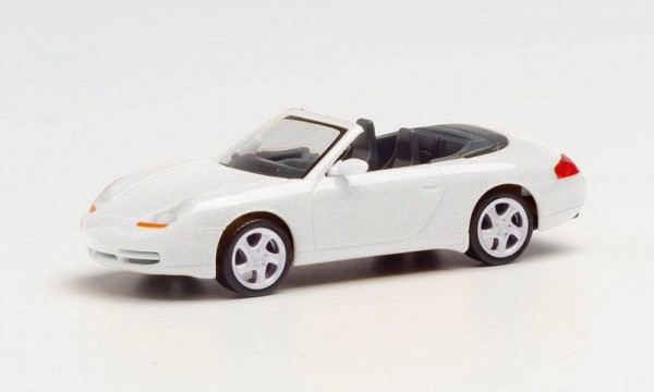 Herpa 032674-002 - H0 - Porsche 996 C4 Cabrio, carraraweiß metallic