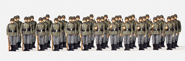 Preiser 16573 - H0 - Infanterie angetreten