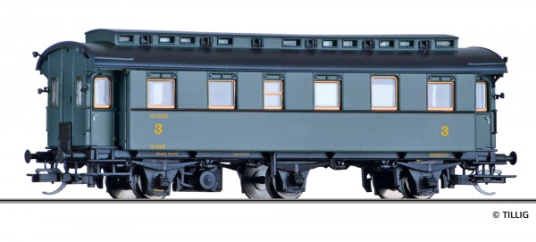 Tillig 16056 - TT - Reisezugwagen 3. Klasse der SNCB, Ep. II