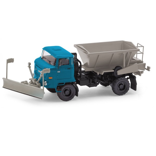 Busch 95561 - H0 - ESPEWE: IFA L60 D035 (Winterdienst) mit Schneepflug