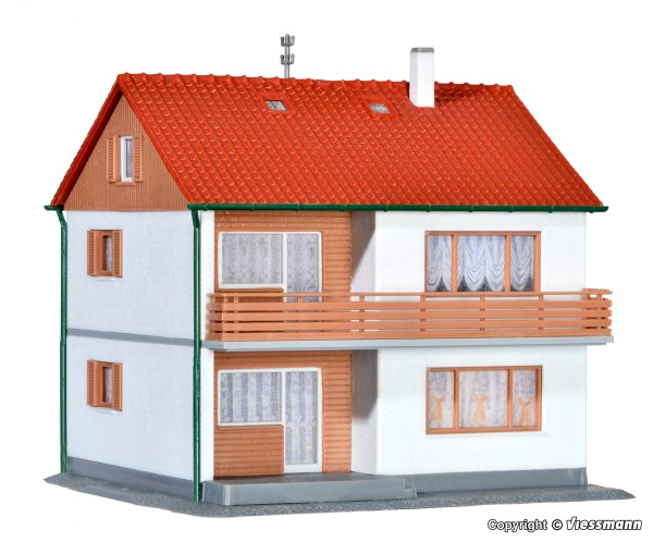 Kibri 38723 - H0 - Zweifamilienhaus, L 10,5 x B 9,5 x H 10 cm
