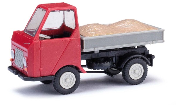 Busch 210013503 - H0 - MH: Multicar M22 Mulde mit Kies, rot