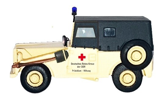 NPE NA 88235 - H0 - IFA P3 Kübelwagen DRK DDR Präsidium Hilfszug
