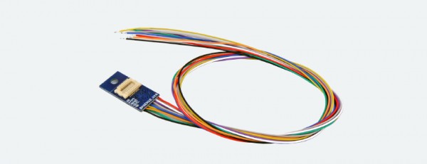 ESU 51999 - Adapterplatine, Next-18 auf 6 Ausgänge, Lötkontakten und angelöteten Kabeln